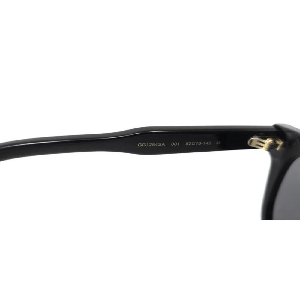 Gucci GG1264SA 001 Sunglasses Men's Black/Gray Lenses Square Shape 52mm NEW - Picture 8 of 8